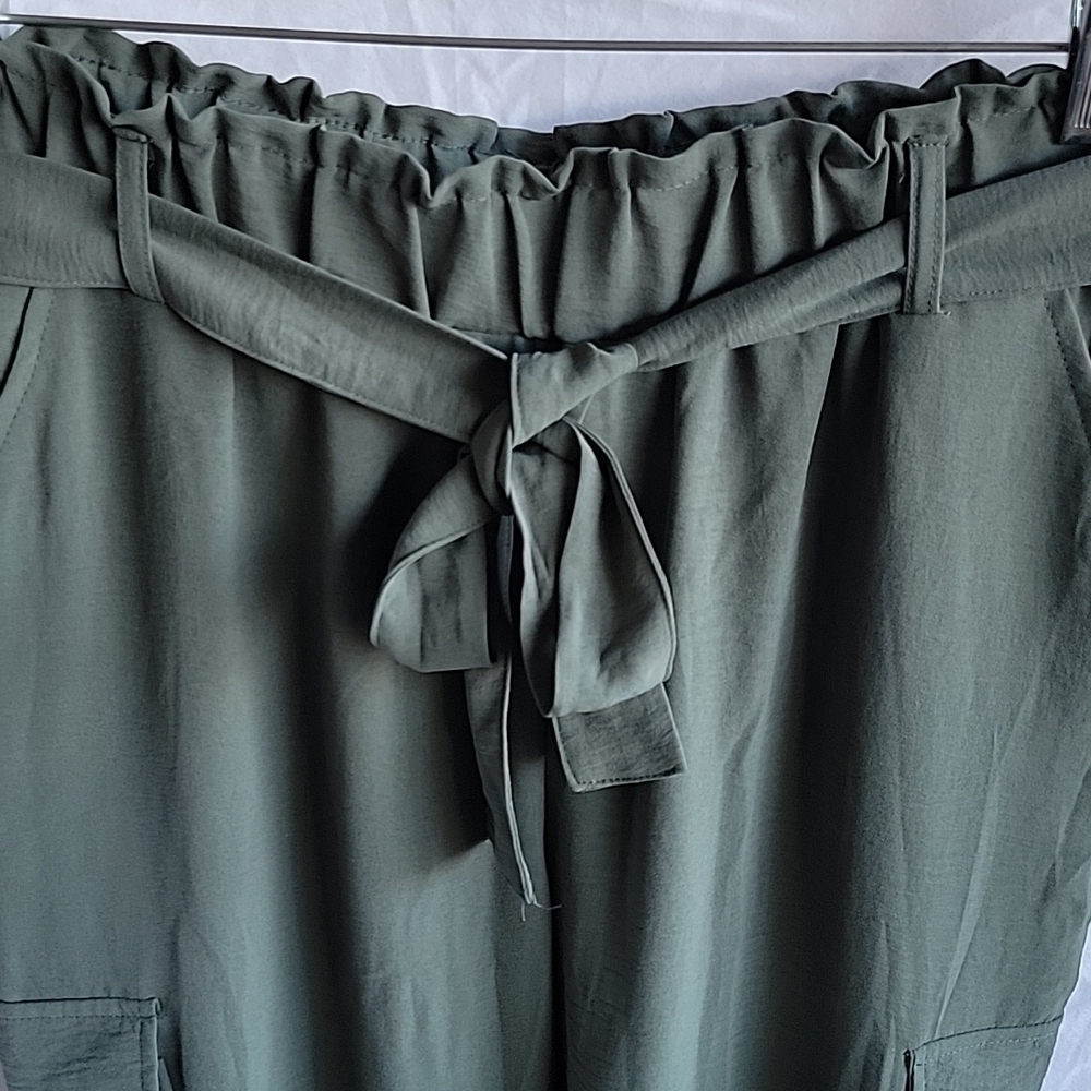 CARGO pant with paperbag waist - Picture 2 of 8